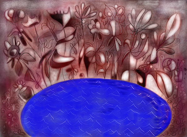 Garden by the Lake by Brian Frink