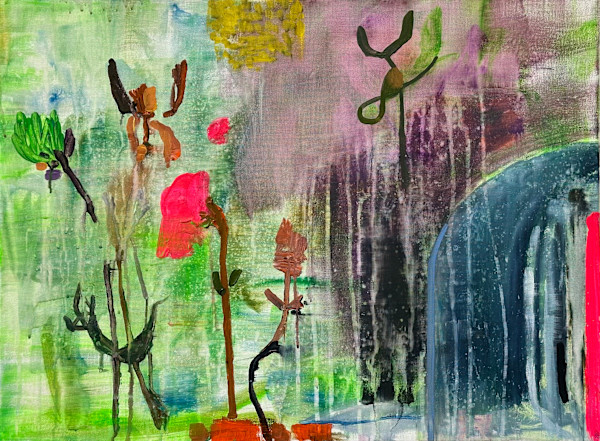 Waterfall and Garden by Brian Frink