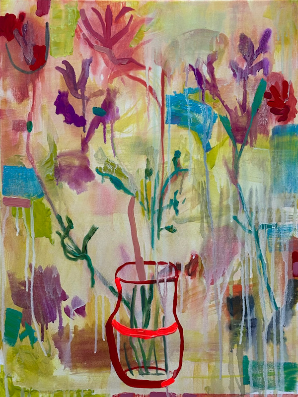 Red Vase by Brian Frink