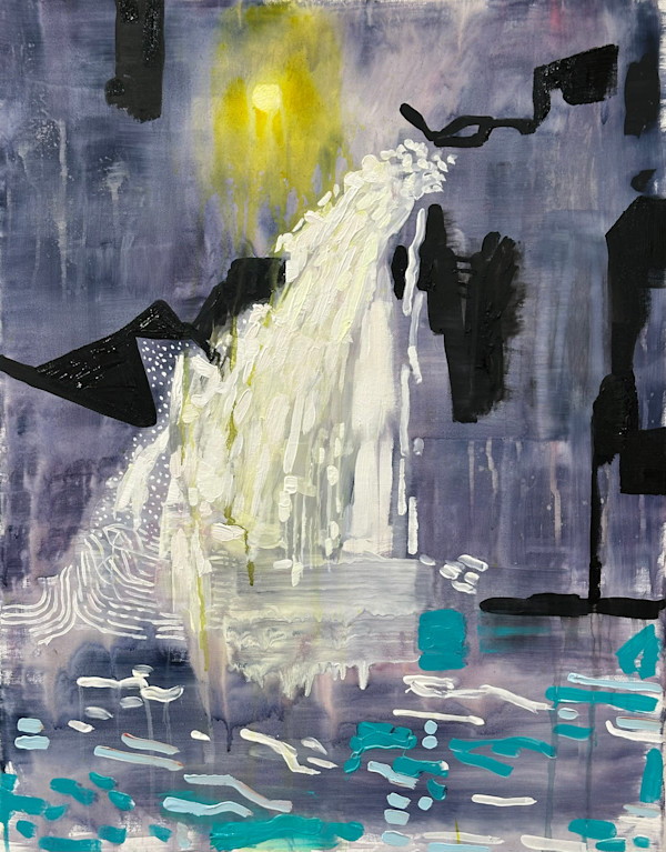 Night at the Waterfall by Brian Frink