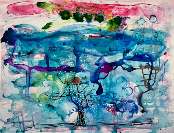 Tree and Moon by Brian Frink