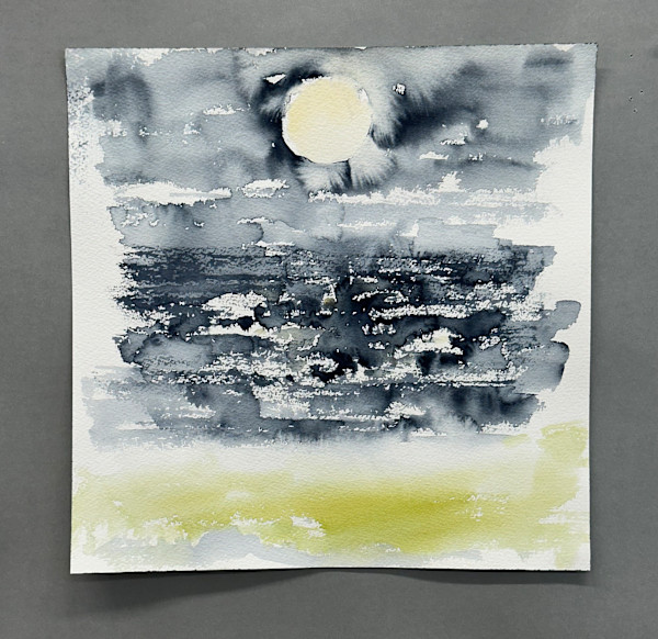 Hazy Yellow Moon by Brian Frink, Image 1.
