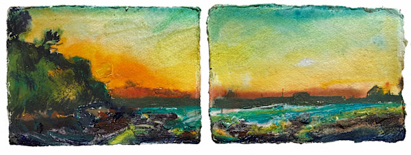 Dawn on The First of June 2020. Bincleaves Groyne, Portland Harbour by Frances Hatch, Image 4.