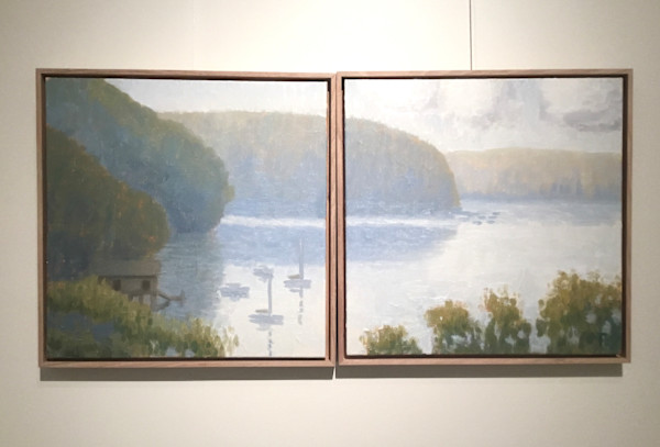Sailors Bay morning . Diptych by Pete Finlay