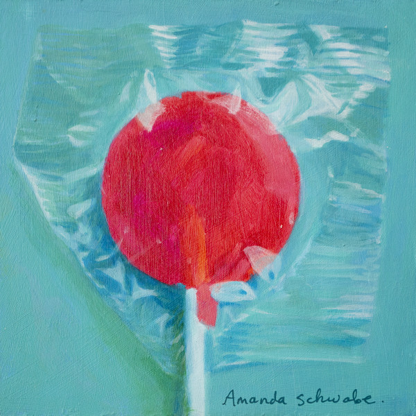 Red Lollipop 1 by Amanda Schwabe