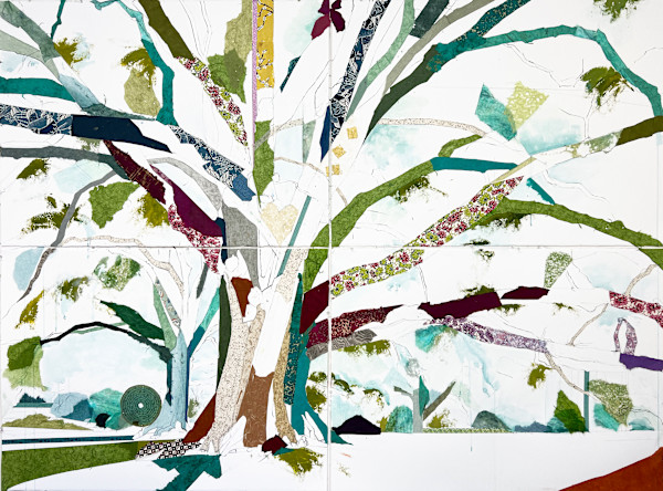 Charlotte Oak VI 4-panel by Jill Lear