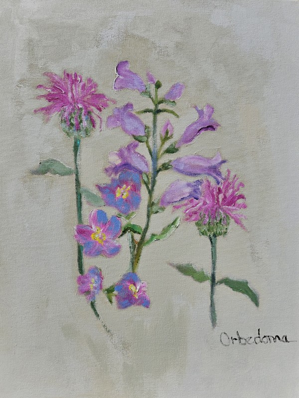 Thistles and Bluebells by Orbedonna