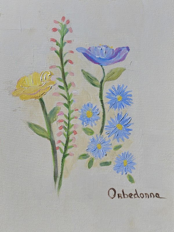 Poppies and Asters by Orbedonna