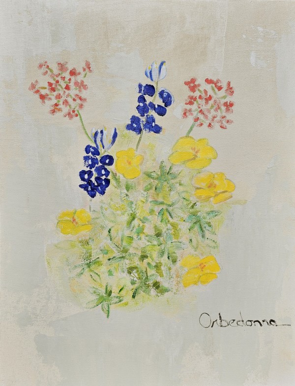 Bluebonnets and Buttercups by Orbedonna