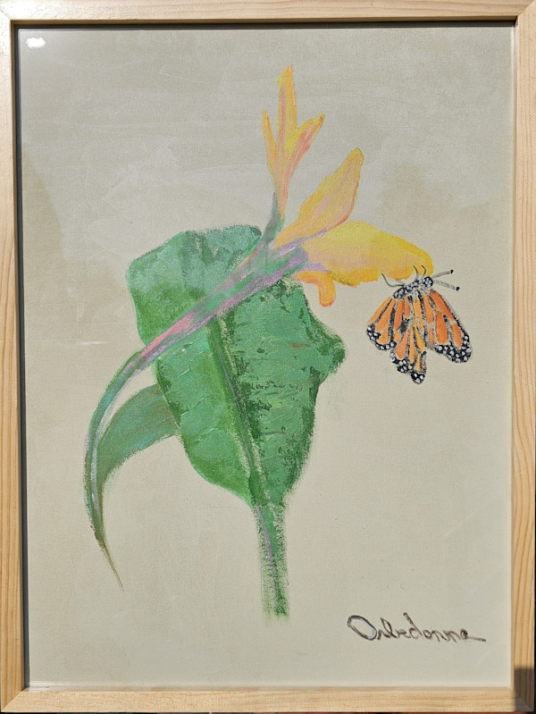 Canna and Butterfly by Orbedonna