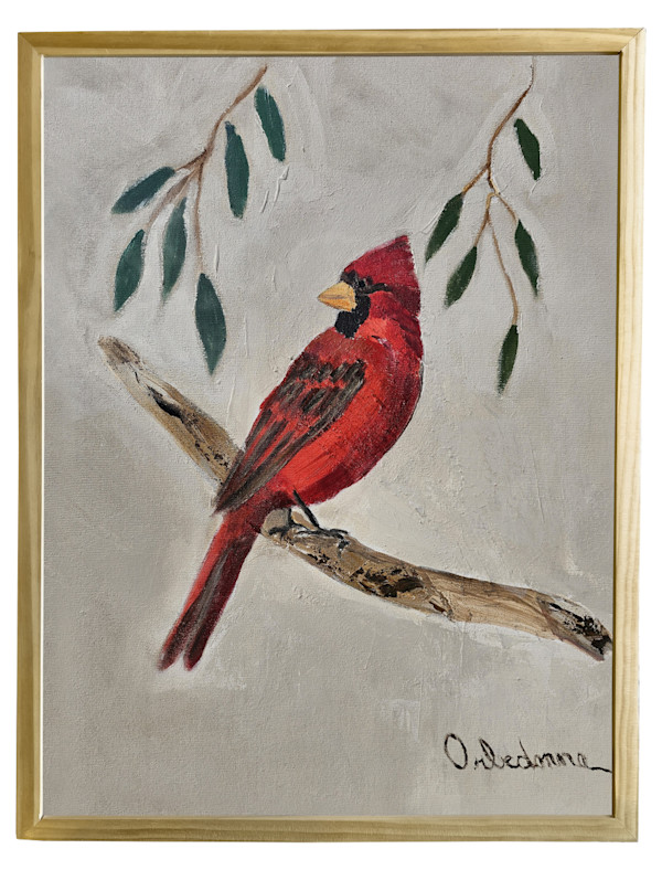 Cardinal On Branch by Orbedonna