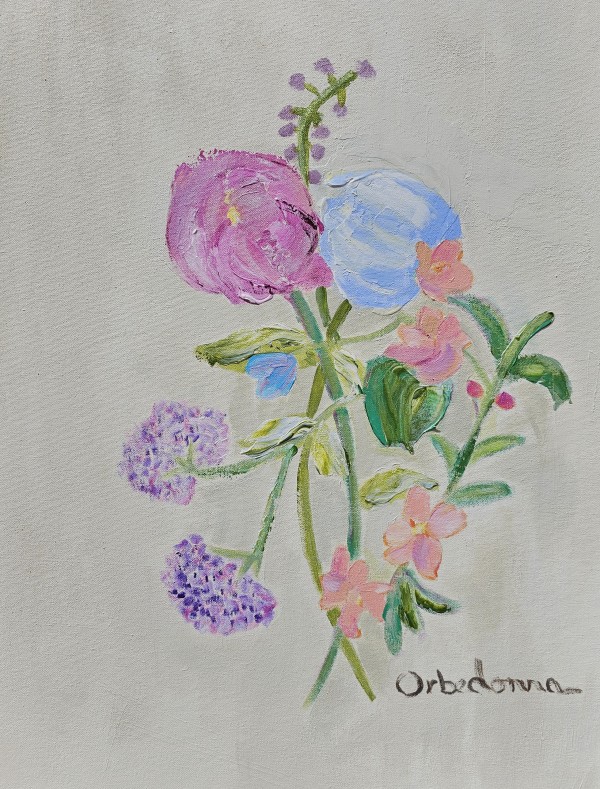 Peonies and Hydrangeas by Orbedonna
