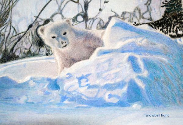 Snowball Fight by Kathie Collinson