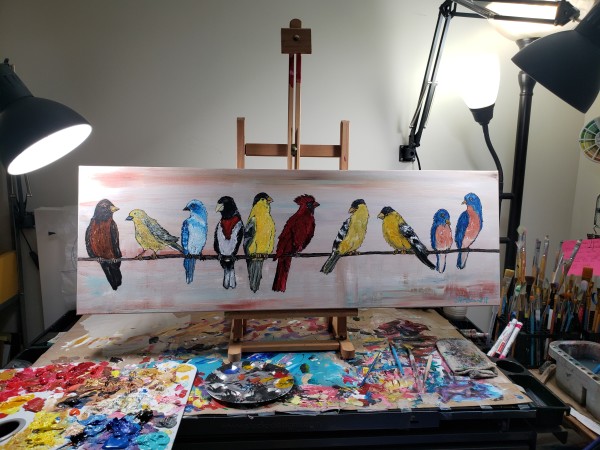 Birds on a Wire by Heather Medrano