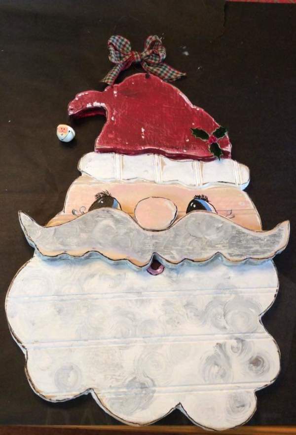 Christmas store hanging  Santa by Heather Medrano