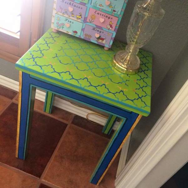 Abstract small table by Heather Medrano
