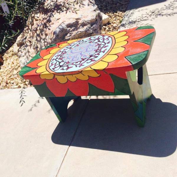 Flower step stool by Heather Medrano