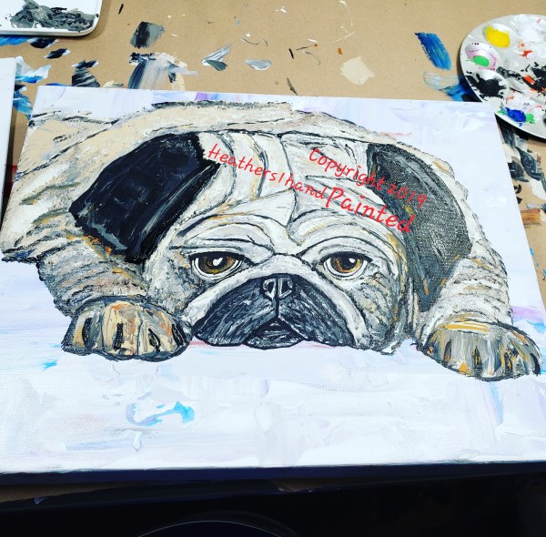 Pouty Pug by Heather Medrano