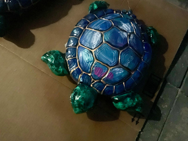 Turtle stepping stone by Heather Medrano, Image 1.