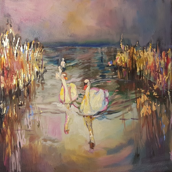 Swan Procession by Sue Gardner
