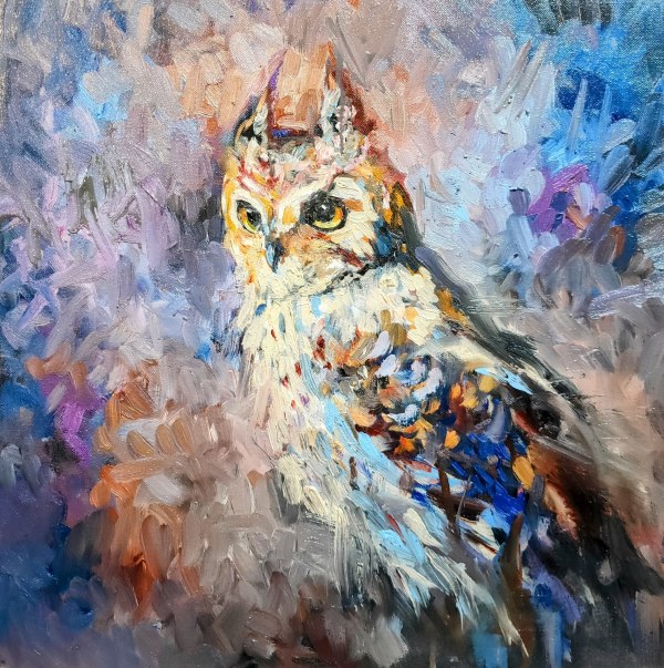 'Cedric'  Eagle Owl by Sue Gardner