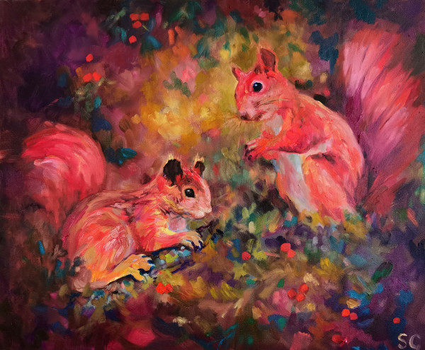 Red Squirrels by Sue Gardner 