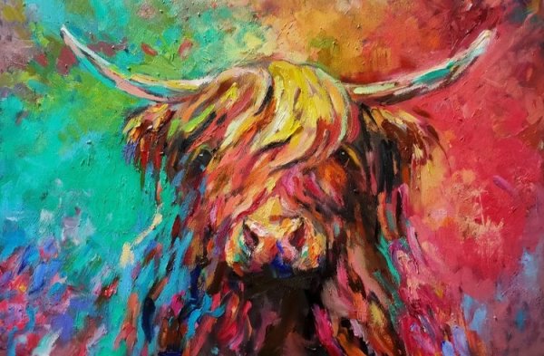 'Ben Nevis'  Highland Cow by Sue Gardner