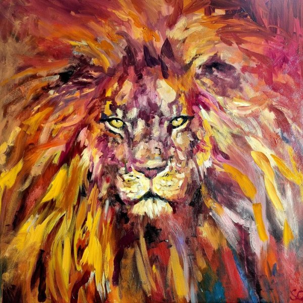 'Rufus' Lion by Sue Gardner