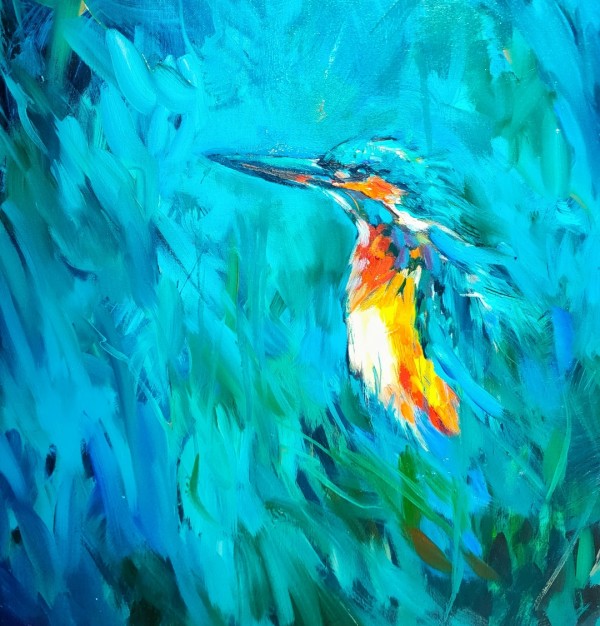 'Riverside Sparkle'  Kingfisher by Sue Gardner