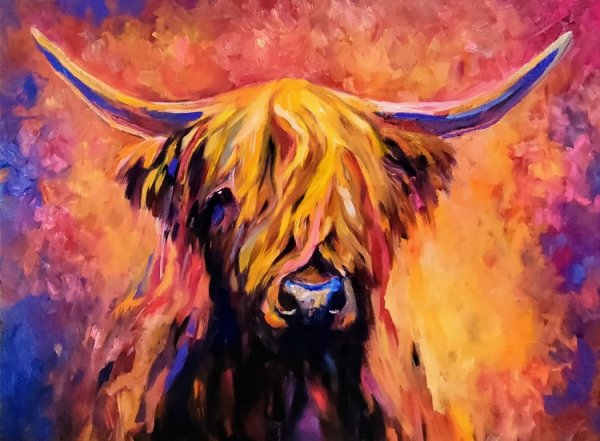 'Lochinver' Highland Cow by Sue Gardner