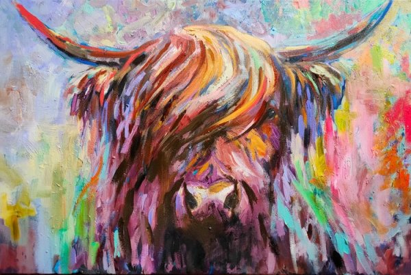 'Arran'  Highland Cow by Sue Gardner