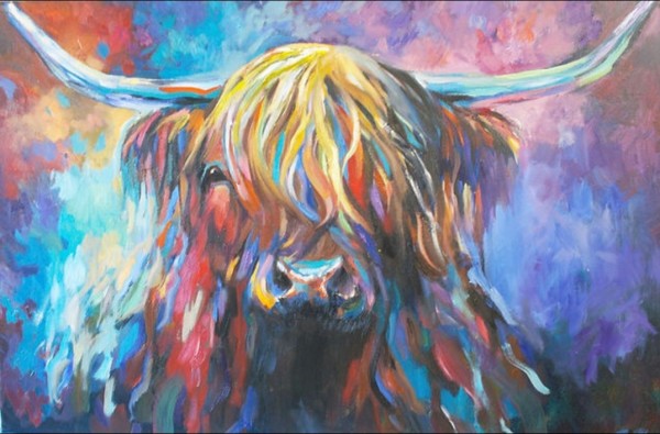 Highland Cow by Sue Gardner