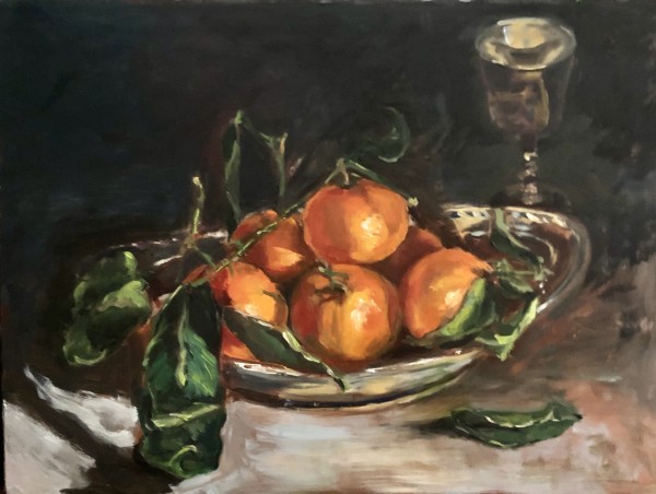 Clementines with Silver Chalice