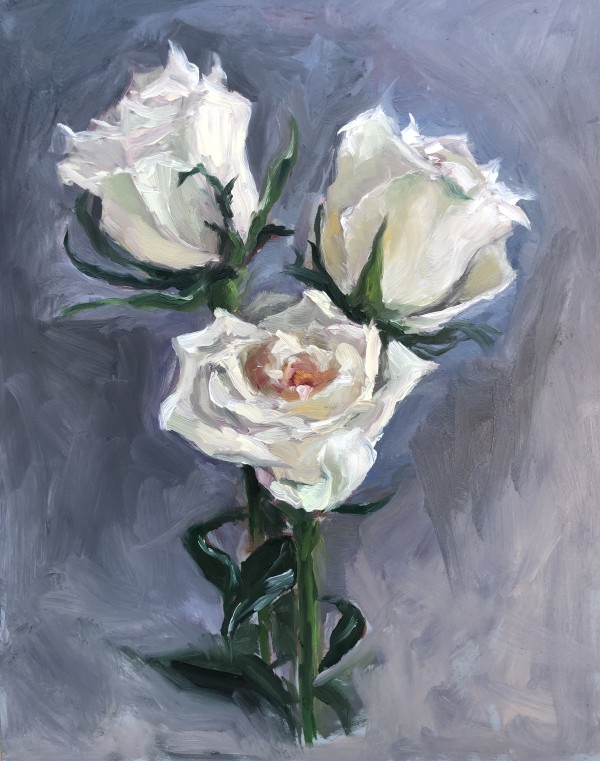 White Roses by Ivana Ignjacevic Okereke