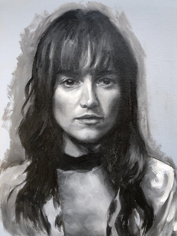 Study of Girl Black and White by Ivana Ignjacevic, Image 1.