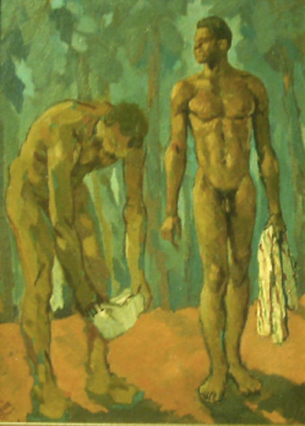 TWO MALE NUDES by ALBERT HUIE