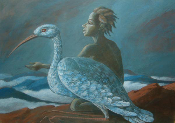 BOY AND BIRD by COLIN GARLAND