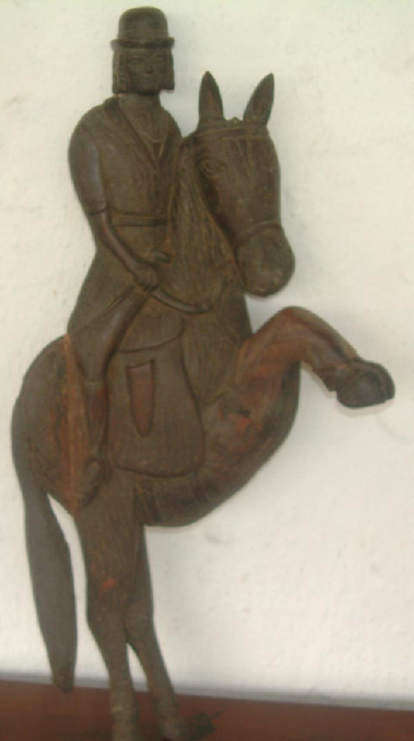 UNTITLED (HORSE WITH RIDER) by JOHN DUNKLEY