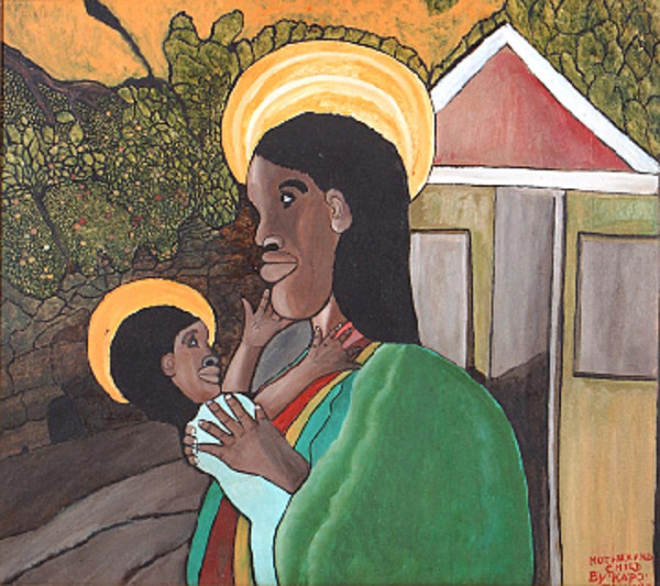 Mother and Child, 1980 by MALLICA REYNOLDS KAPO