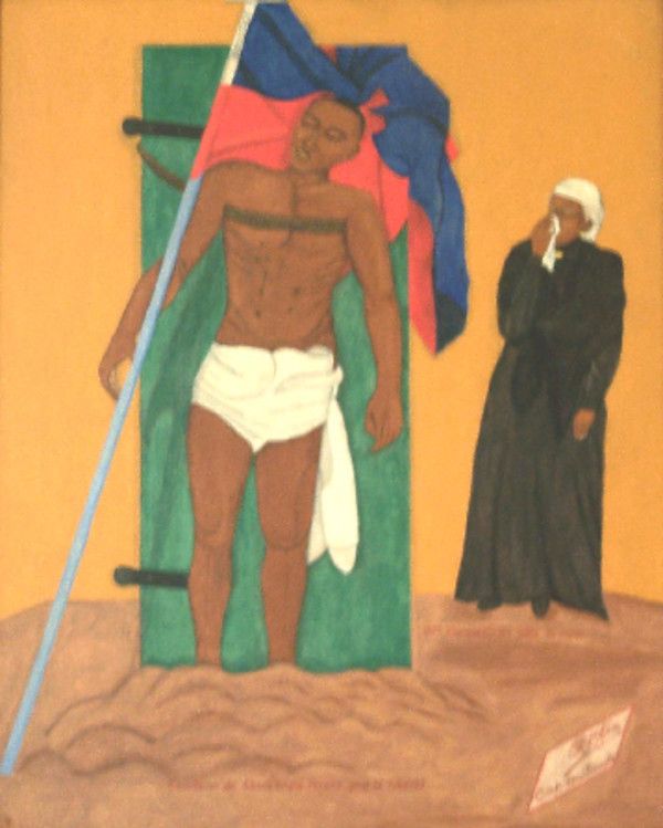 CRUCIFIXION OF CHARLEMAGE PERALTE FOR FREEDOM by PHILOME OBIN