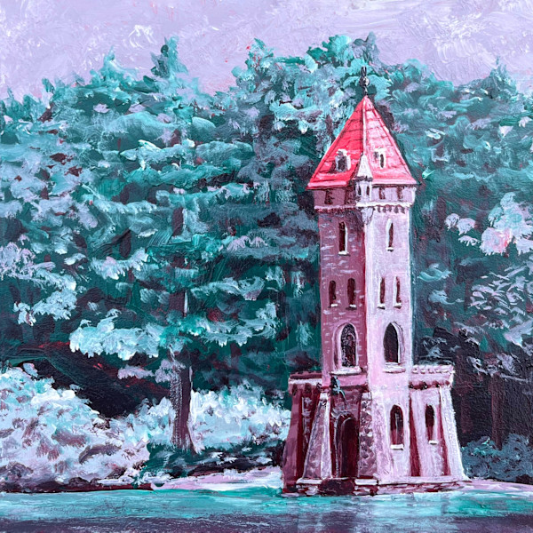 Naphthol Pink,Viridian Green Hue,Alizarin Crimson Hue by Marieanne Coursen, Image 1.