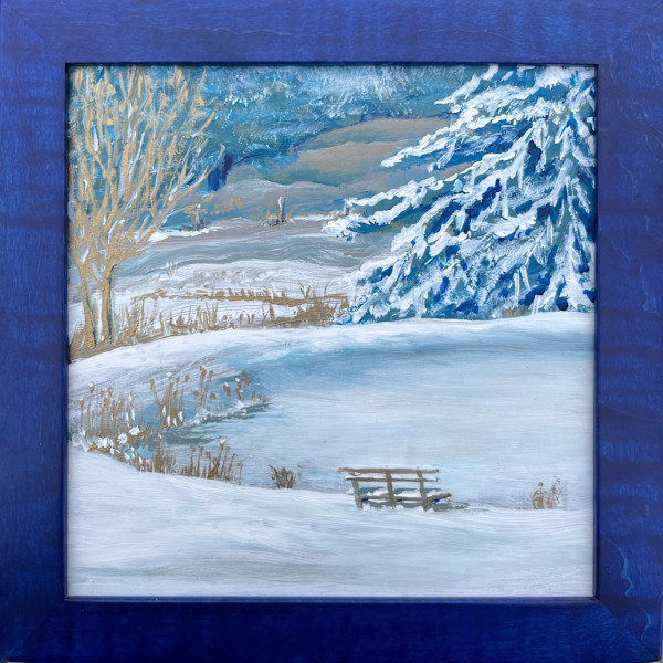 N6 Neutral Gray,Phthalo Blue (GS), Irid Bronze (fine) by Marieanne Coursen, Image 1.