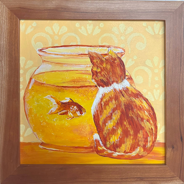 Transparent Red Iron Oxide,Diarylide Yellow,Cadmium Yellow Medium Hue by Marieanne Coursen, Image 1.