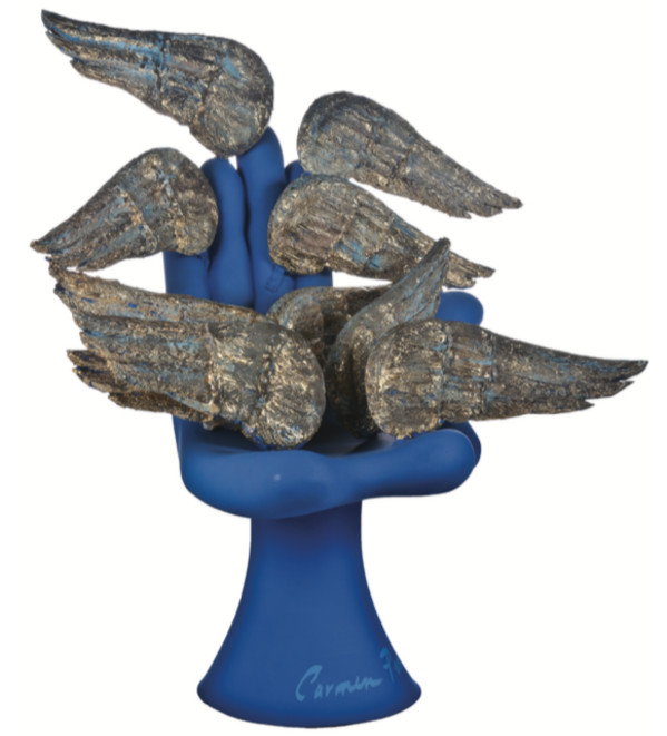 El aire y los sueños by Pedro Friedeberg (Mexican, b. 1937)  ft. Carmen Parra (Mexican, b. 1944)