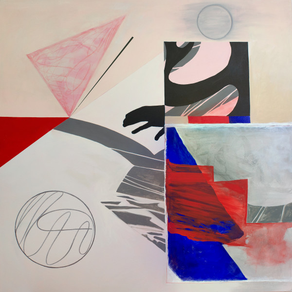 Abstract Interior (red triangle) by Pamela Staker