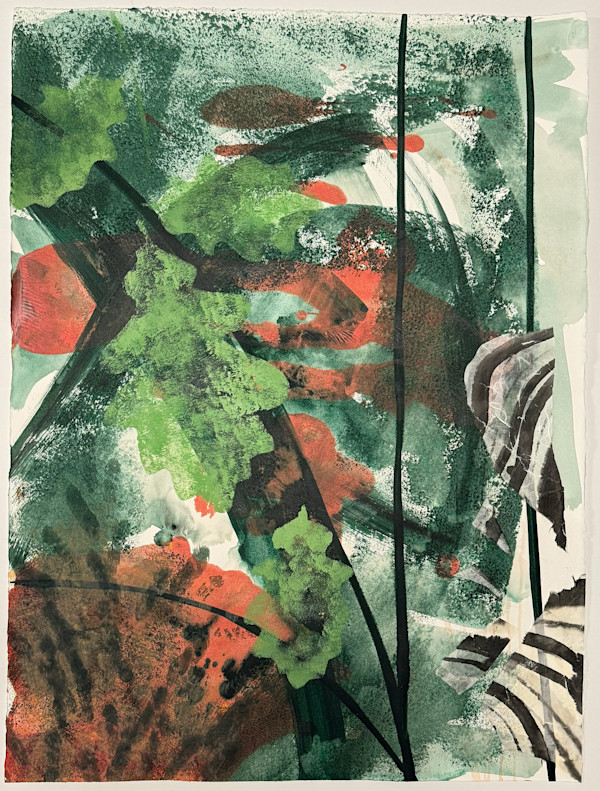 Abstract Nature (english oak leaves) by Pamela Staker