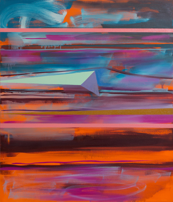 Abstract  Study (stacked horizons no.5) by Pamela Staker