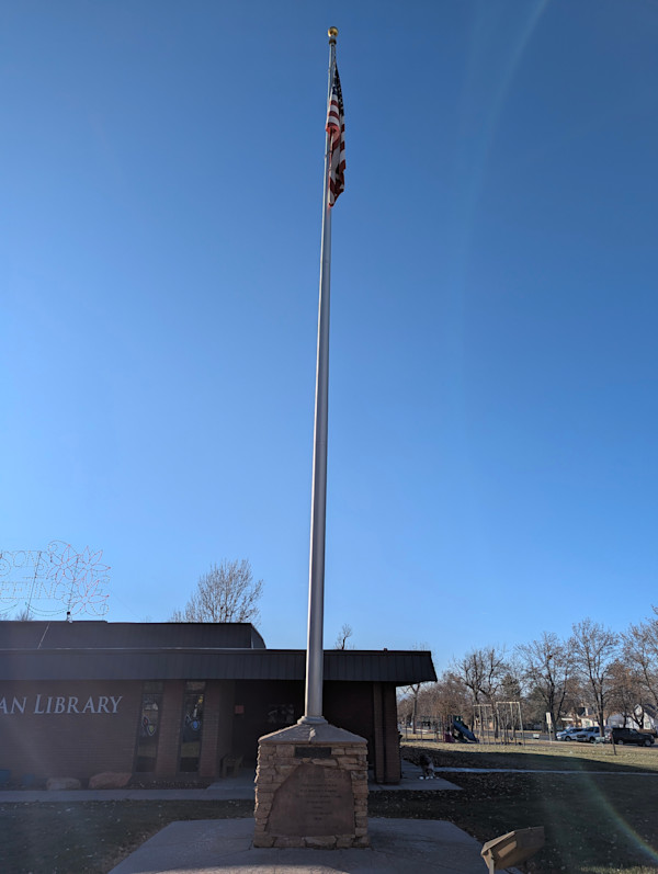 Flag Pole - Parowan Library