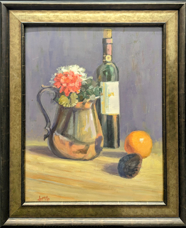 [Still life wine & pitcher]