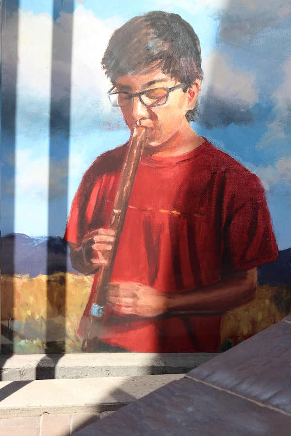 Utility Box - Native American Flutist